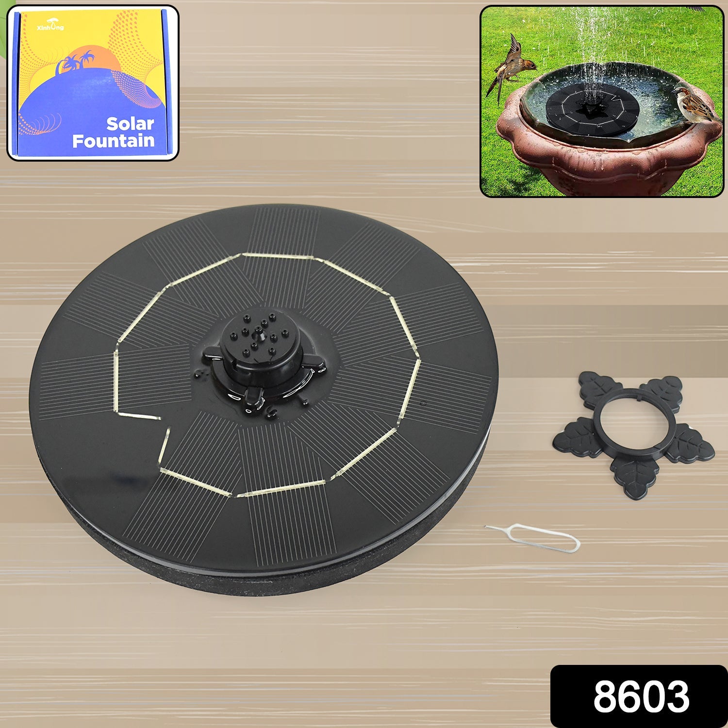 Fast Fountain by Pocket Hose - Solar-Powered - Instantly Adds a Water Feature Virtually Anywhere - 5 Spray Modes - No Installation or Batteries Required - Great for Bird Baths, Pools, Pond & More (1 Pc) Fast Fountain by Pocket Hose - Solar-Powered - Instantly Adds a Water Feature Virtually Anywhere - 5 Spray Modes - No Installation or Batteries Required - Great for Bird Baths, Pools, Pond & More (1 Pc)